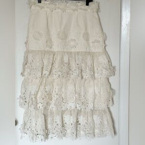 Zimmermann Cream Textured Dress